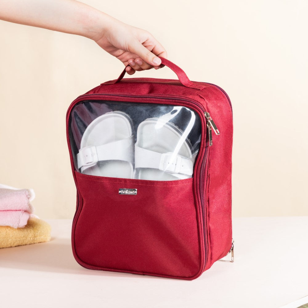 Shoe Bag Waterproof Sporty Red Nestasia