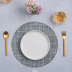 Round Placemat Grey Set of 4 Nestasia