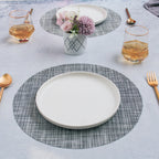 Round Placemat Grey Set of 4 Nestasia