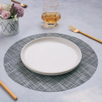 Round Placemat Grey Set of 4 Nestasia