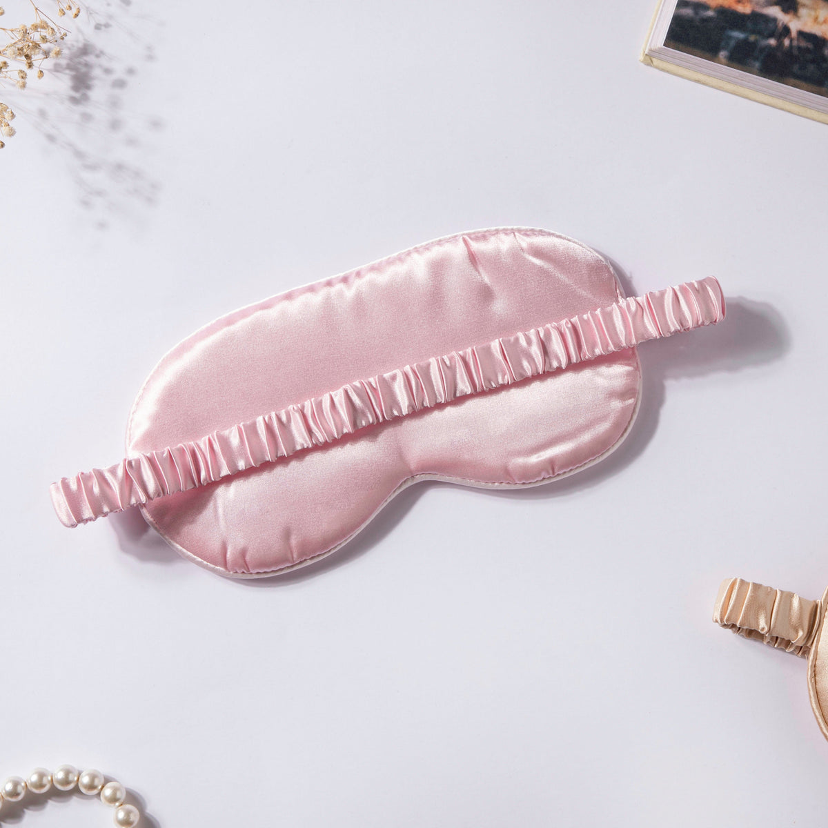 Luxury Sleep Satin Eye Mask Pink Nestasia