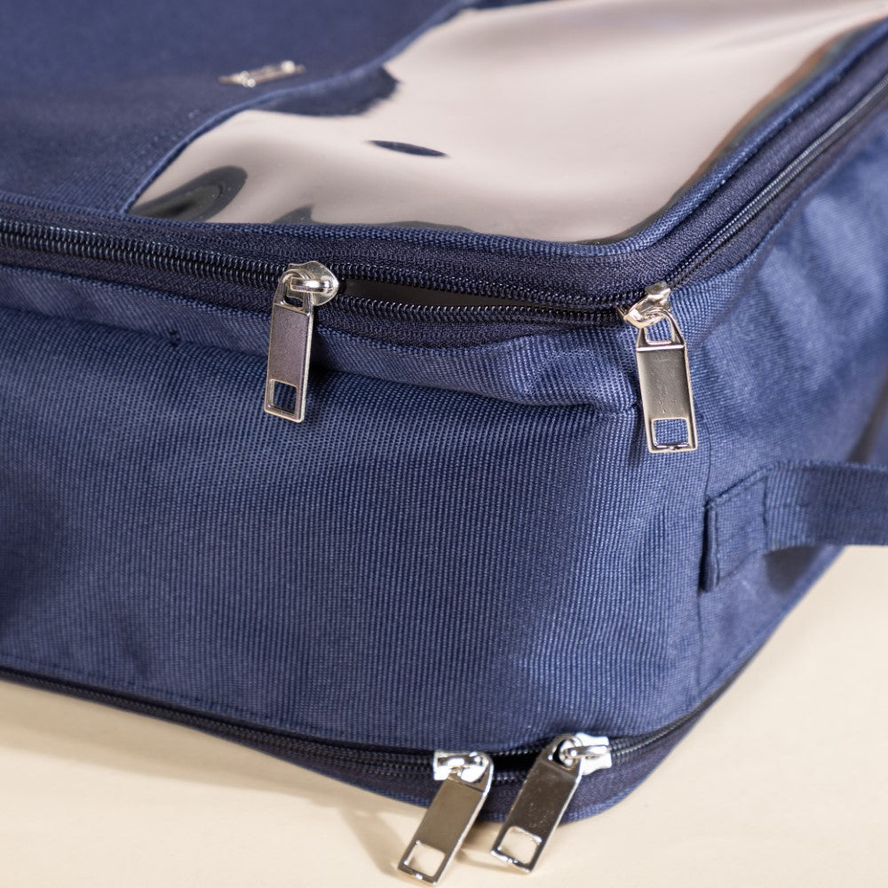 Shoe Bag Navy Blue 9x12 Inch Ultra Lightweight Nestasia