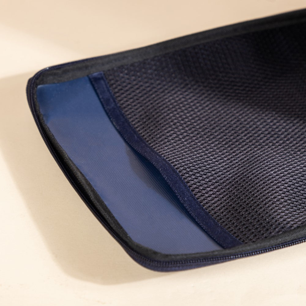 Shoe Bag Navy Blue 9x12 Inch Ultra Lightweight Nestasia