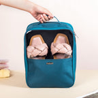 Shoe Travel Bag Teal 9x12 Inch Waterproof Nestasia