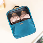 Shoe Travel Bag Teal 9x12 Inch Waterproof Nestasia