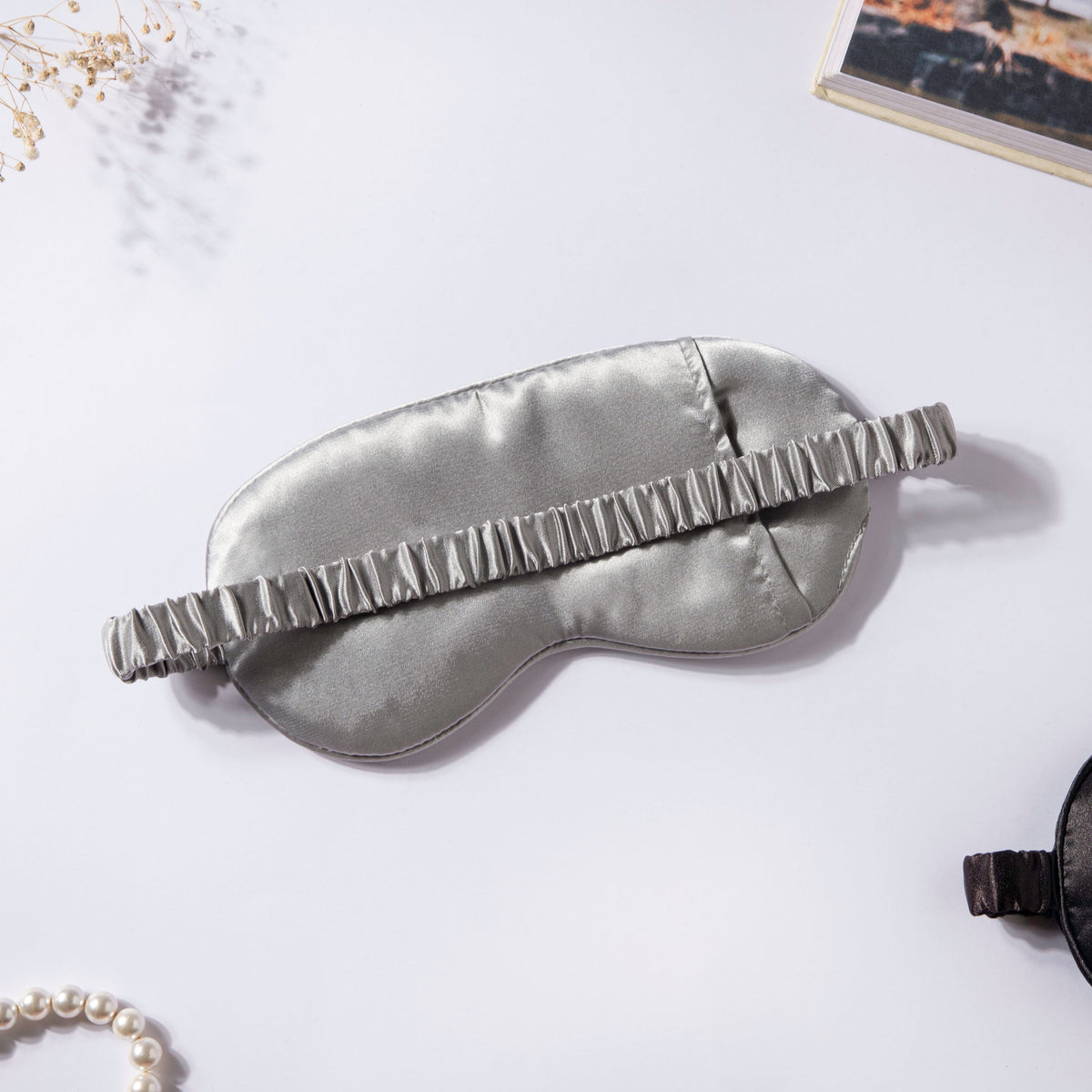 Luxury Sleep Satin Eye Mask Grey