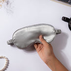 Luxury Sleep Satin Eye Mask Grey