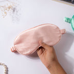 Luxury Sleep Satin Eye Mask Pastel Pink Nestasia