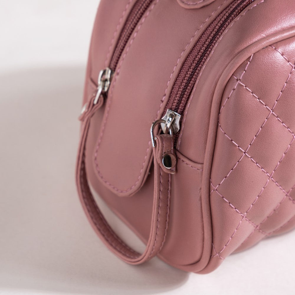 Travel And Makeup Pouch With Double Zip Pink Nestasia