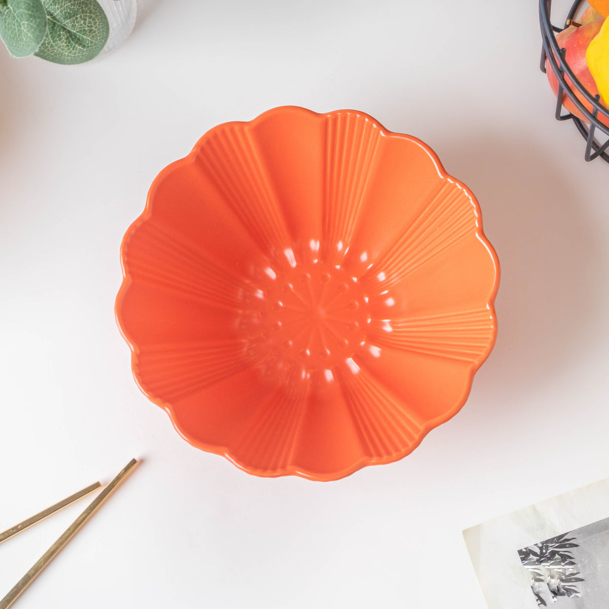 Orange Sherbet Ramen Bowl 600 ml Nestasia