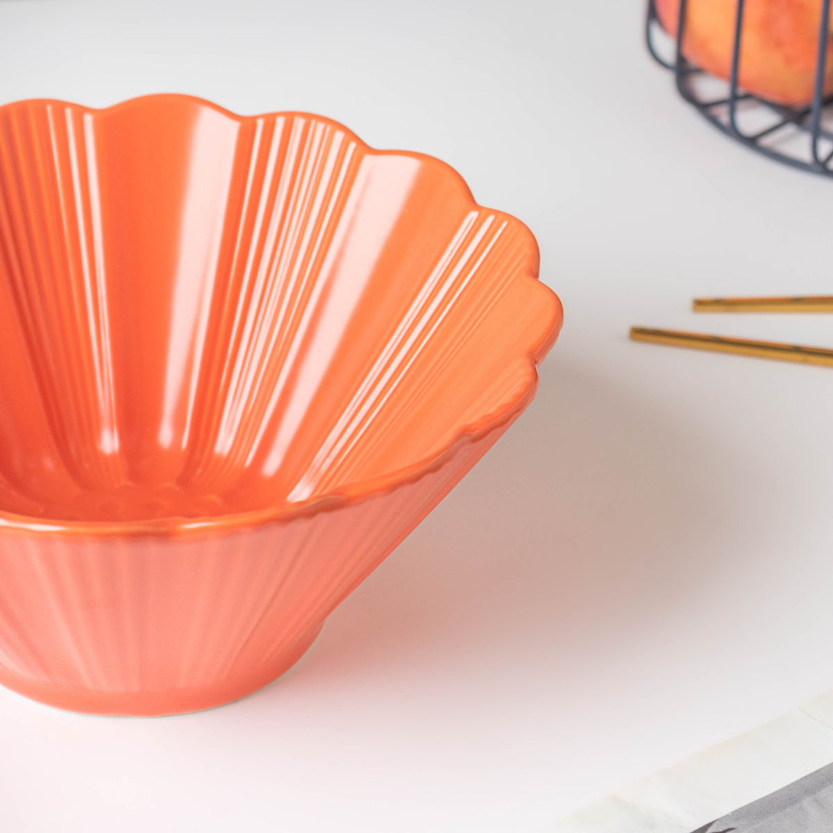 Orange Sherbet Ramen Bowl 600 ml Nestasia