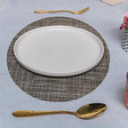 Oval Table Mat Brown Set of 2 Nestasia