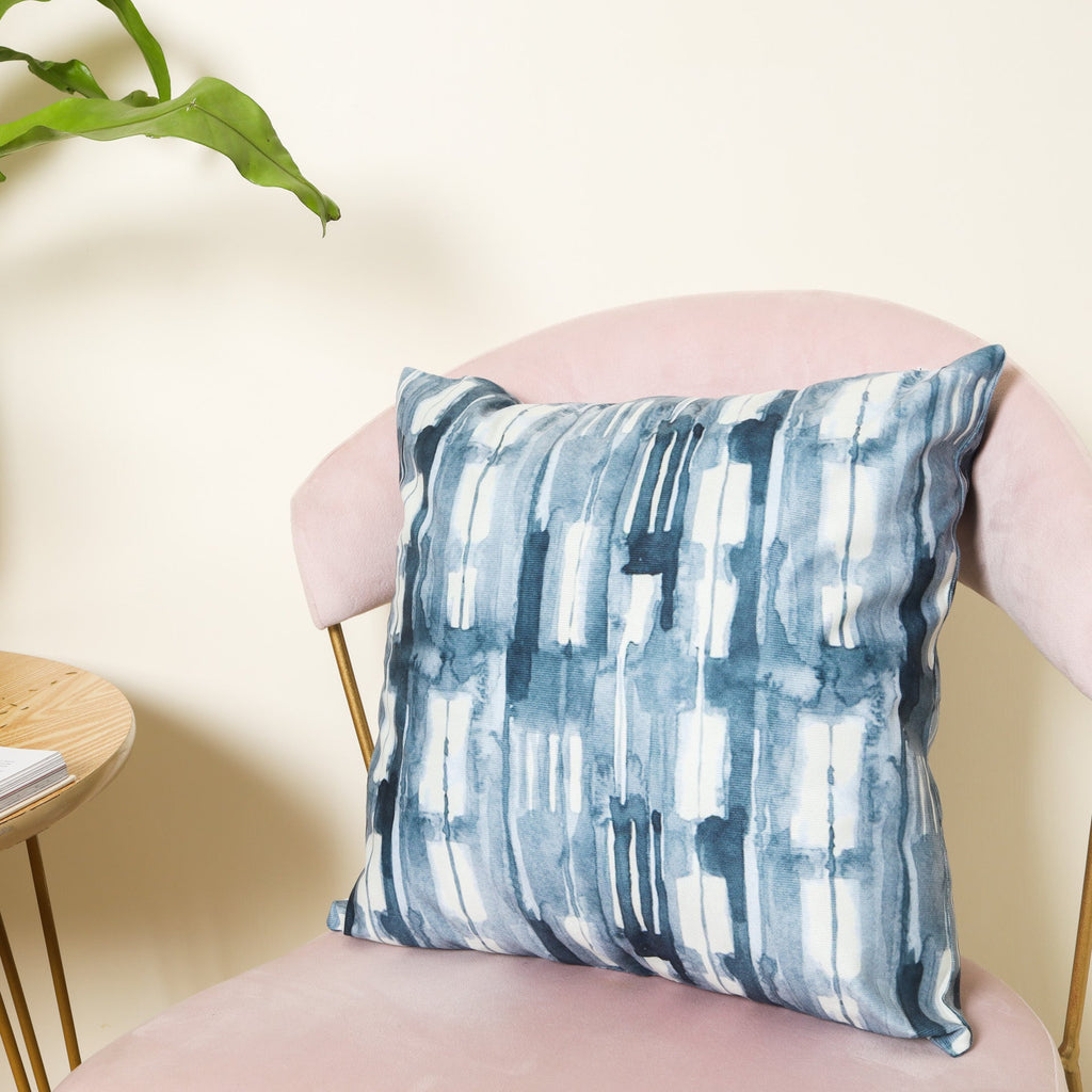 Blue Abstract Pillow Slip Nestasia