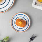 Spiral Snack Plate Blue 6 Inch Nestasia