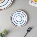 Spiral Snack Plate Blue 6 Inch Nestasia
