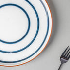 Spiral Dinner Plate Blue 10 Inch Nestasia