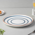 Blue Spiral 22 Piece Dinner Set For 6