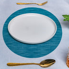 Oval Table Mat Blue Set of 2 Nestasia
