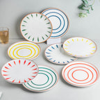 Spiral Dinner Plate Red 10 Inch Nestasia