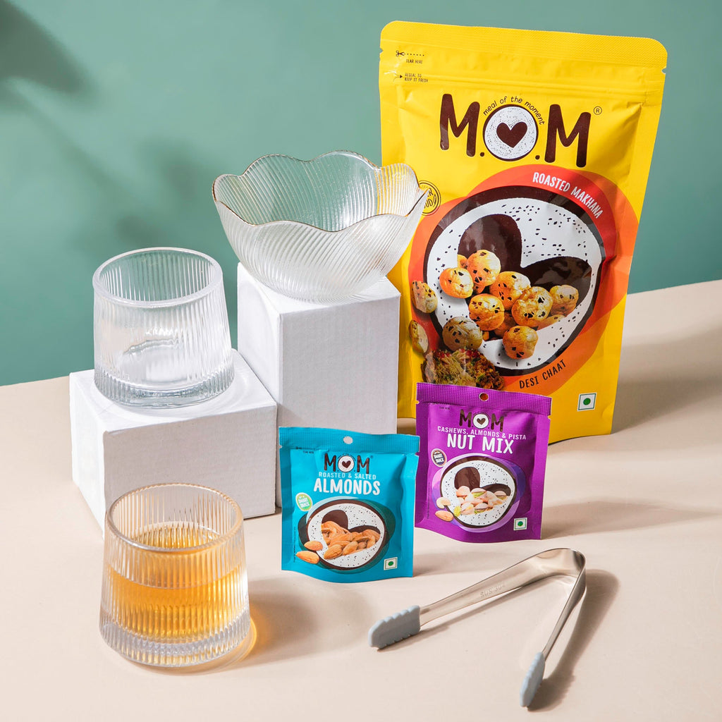 Sip-n-snack Drinkware And Bowl Festive Hamper Set Of 7 Nestasia