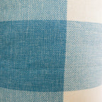 Blue Checkered Bed Pillow Cover Nestasia