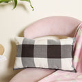 Black-grey Checkered Bed Pillow Cover Nestasia