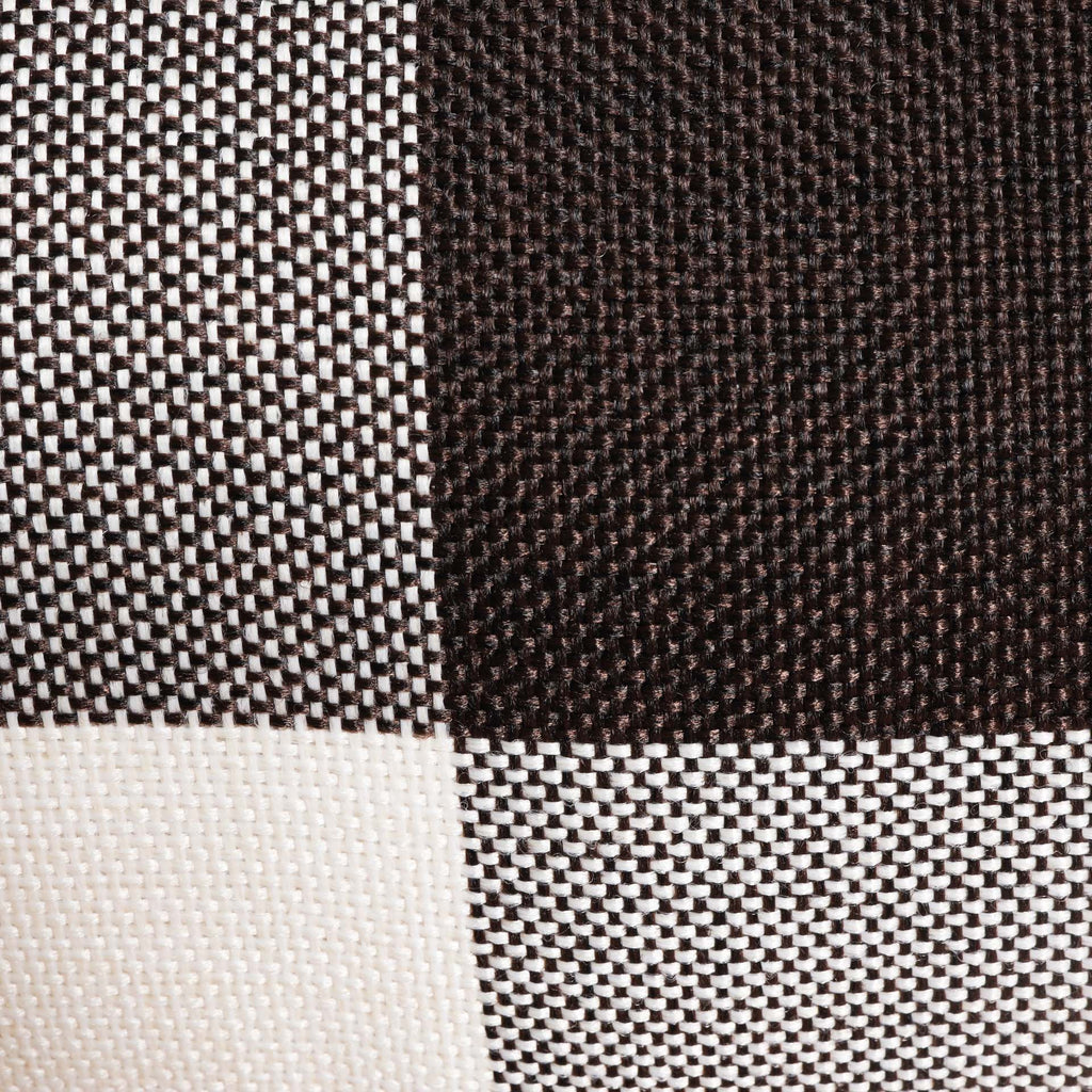 Black-grey Checkered Bed Pillow Cover Nestasia