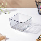 Clear Glass Bowl With Tray Set Of 3 200ml Nestasia
