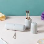 Travel Makeup Brush Holder Kit Grey Set Of 2 Nestasia