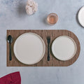 Long Center Table Placemat Brown Nestasia
