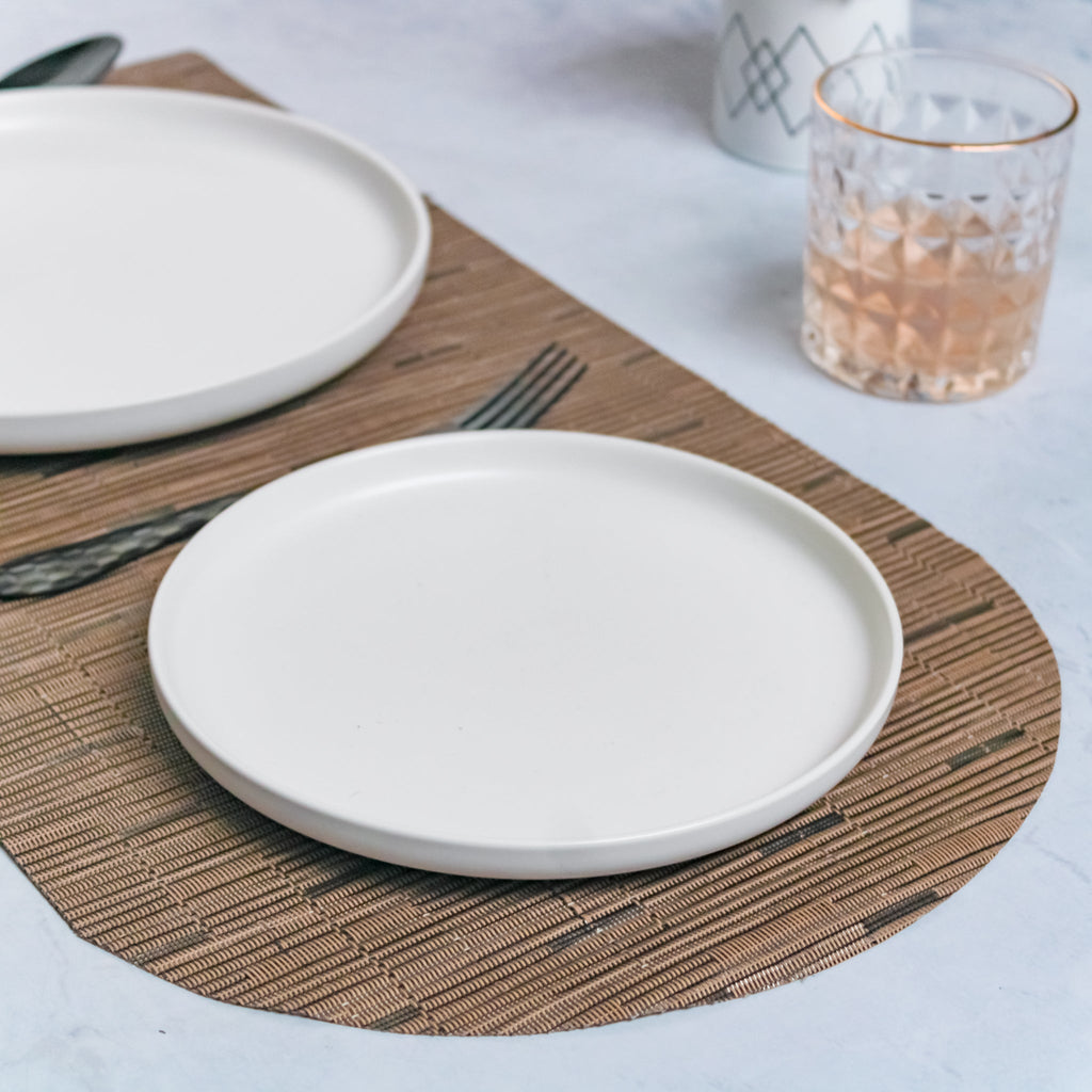 Long Center Table Placemat Brown Nestasia