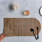Long Center Table Placemat Brown Nestasia