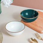 Snack Bowl With Gold Rim 300 ml Nestasia