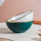 Snack Bowl With Gold Rim 300 ml Nestasia