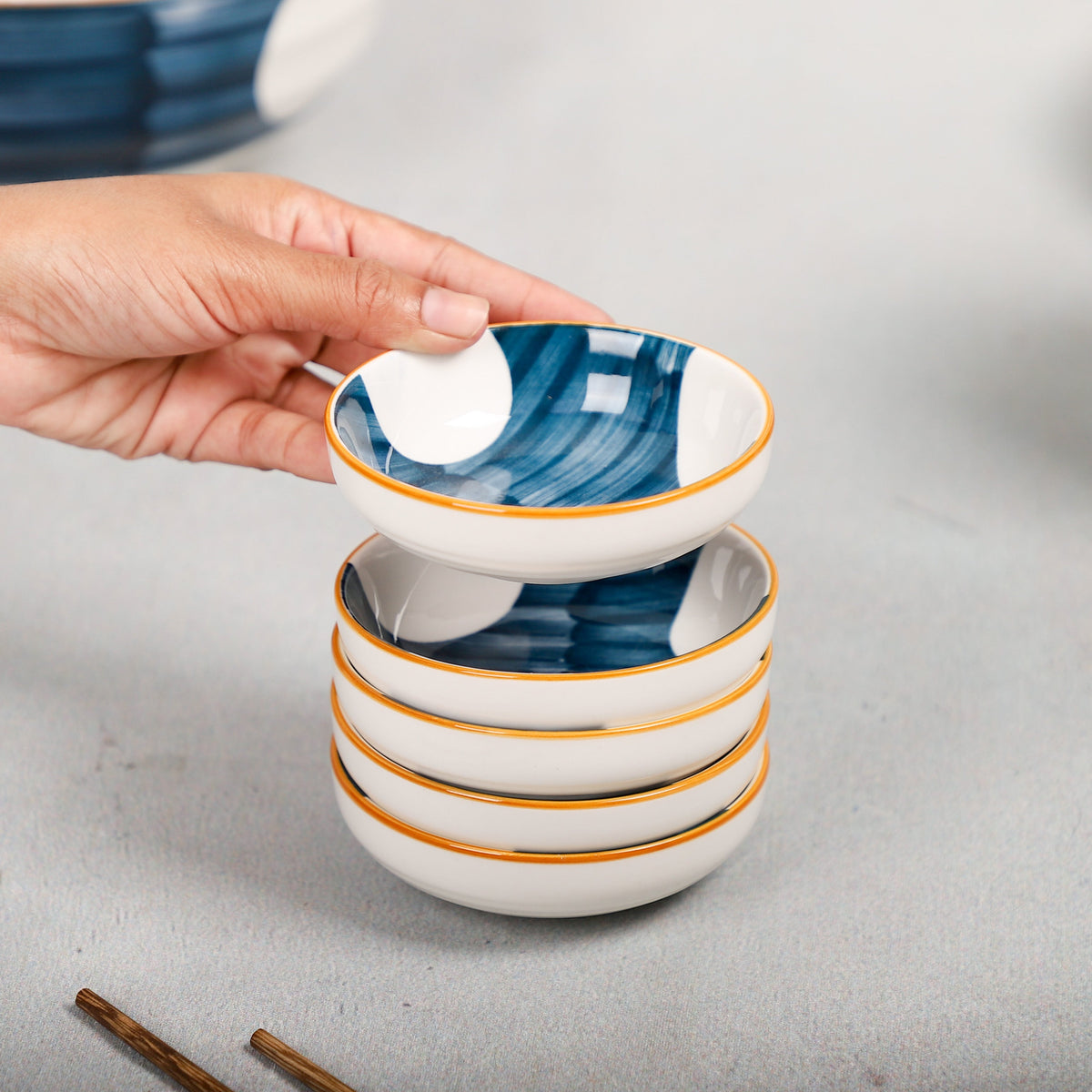Hand painted Dinner Set Nitori Nestasia