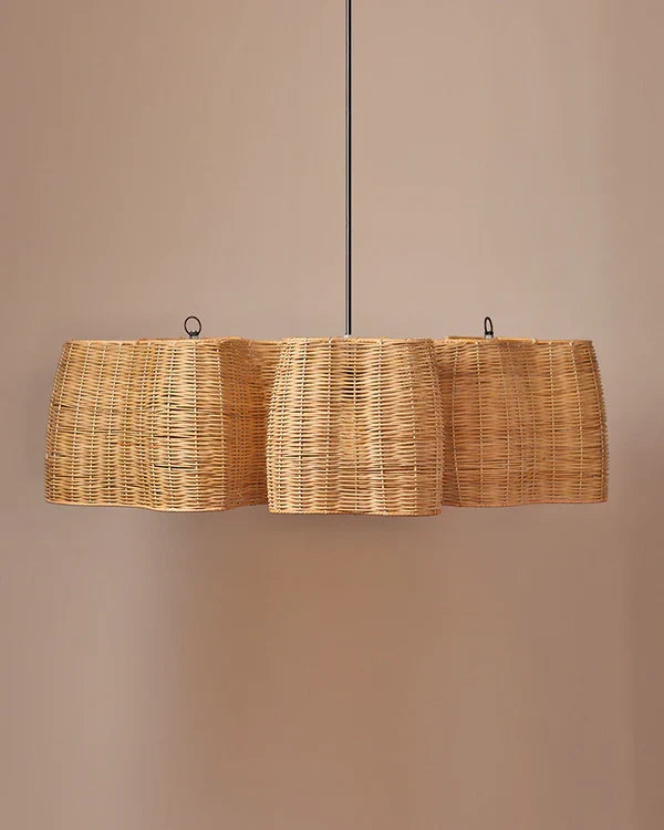 Stylish Rattan Ceiling Light for Balcony and Patio