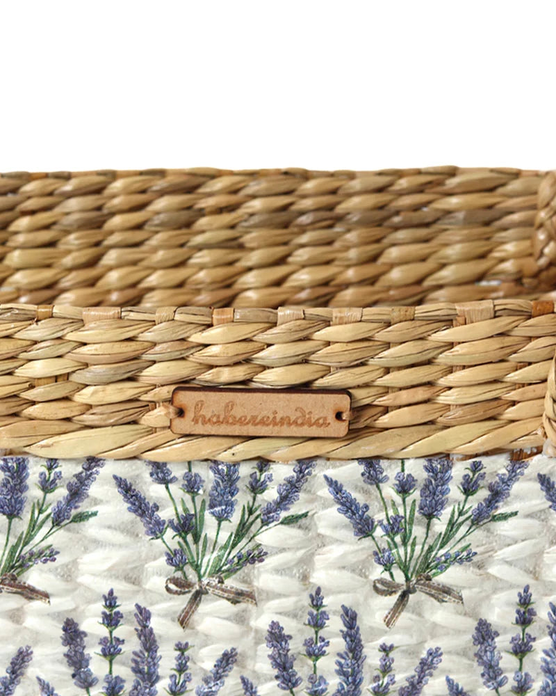 Handmade Seagrass Shopping Basket for Storage, Beach & Travel