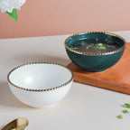 Snack Bowl With Gold Rim 300 ml Nestasia