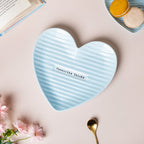 Large Heart Starter Plate Blue Nestasia