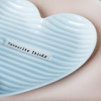 Large Heart Starter Plate Blue Nestasia