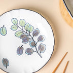 Aspen Leaves Snack Plate 7.5 Inch Nestasia