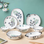 Aspen Leaves Long Serving Bowl 8 Inch Nestasia