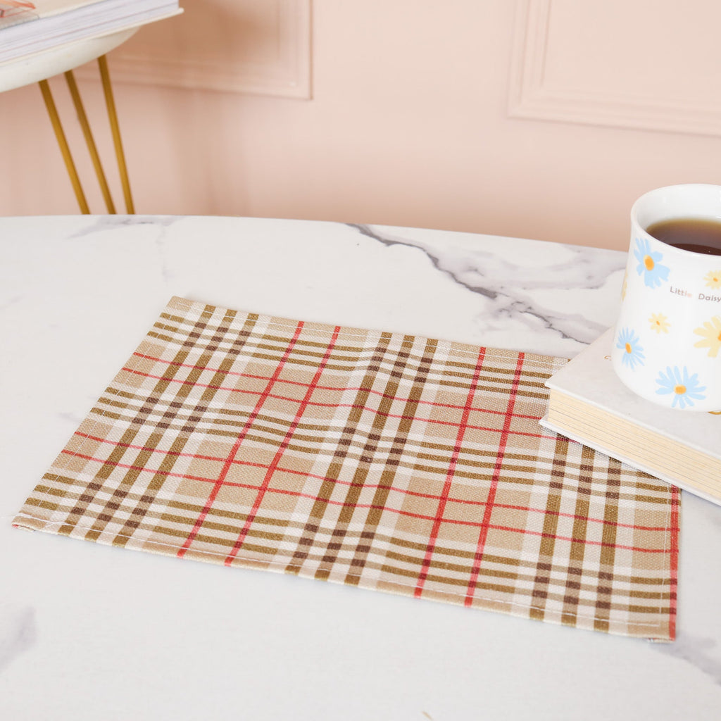 Check Side Table Mat Nestasia