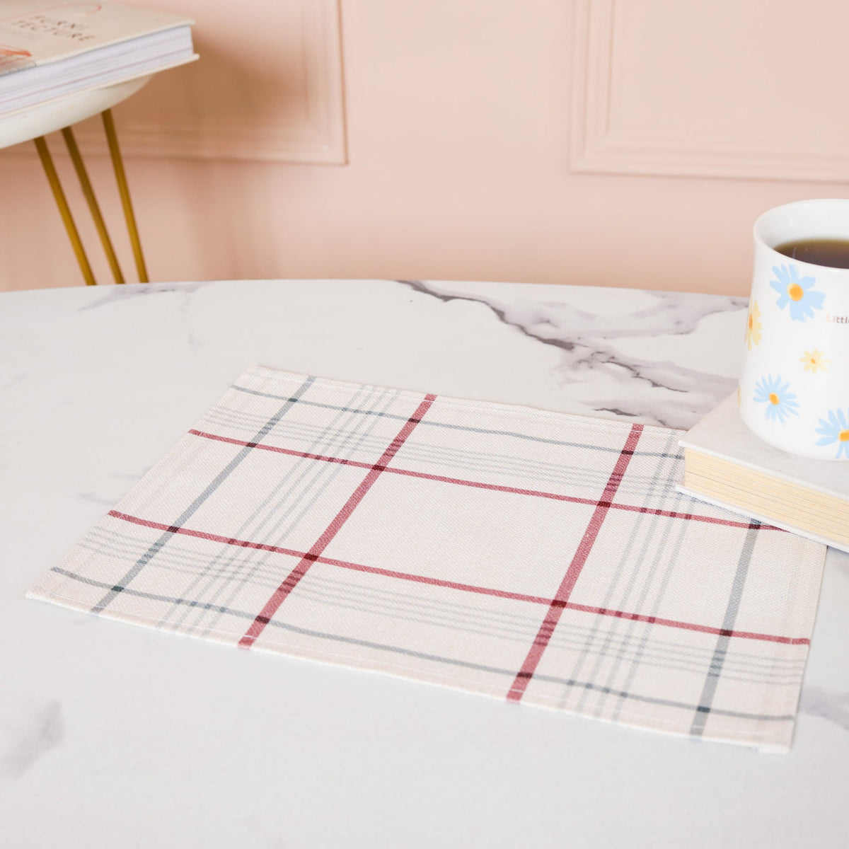 White Side Table Mat Nestasia