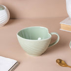Taro Leaf Green Cup and Saucer Nestasia