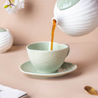 Taro Leaf Green Cup and Saucer Nestasia