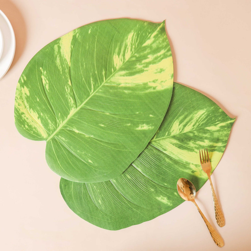 Tropical Leaf Table Mat Set of 2 Nestasia