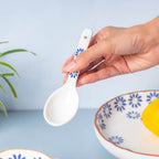 Blue Daisy Soup Spoon Nestasia