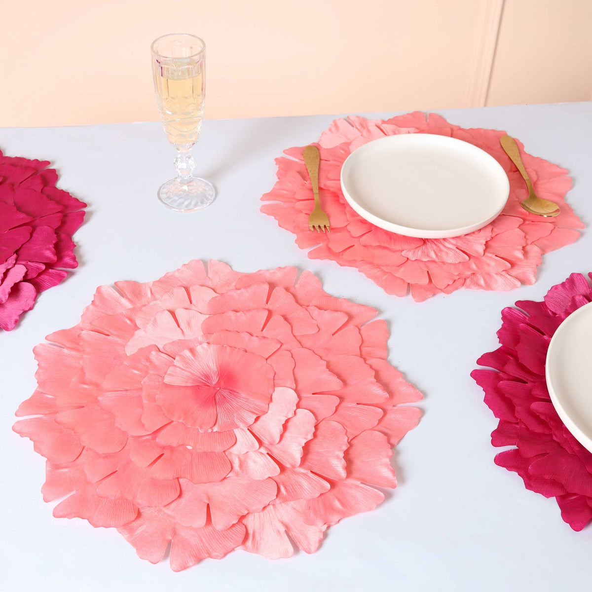 Fabric Flower Placemat Set of 2 Nestasia