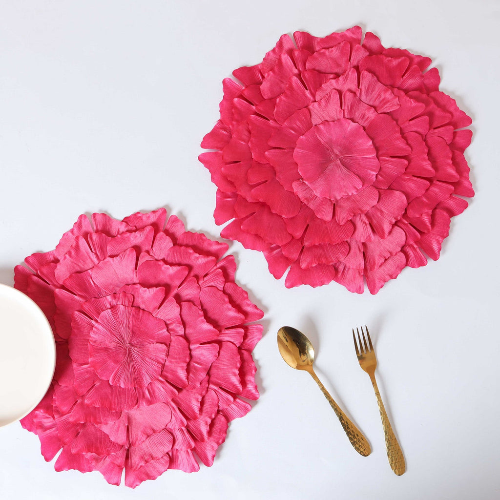 Fabric Flower Placemat Set of 2 Nestasia